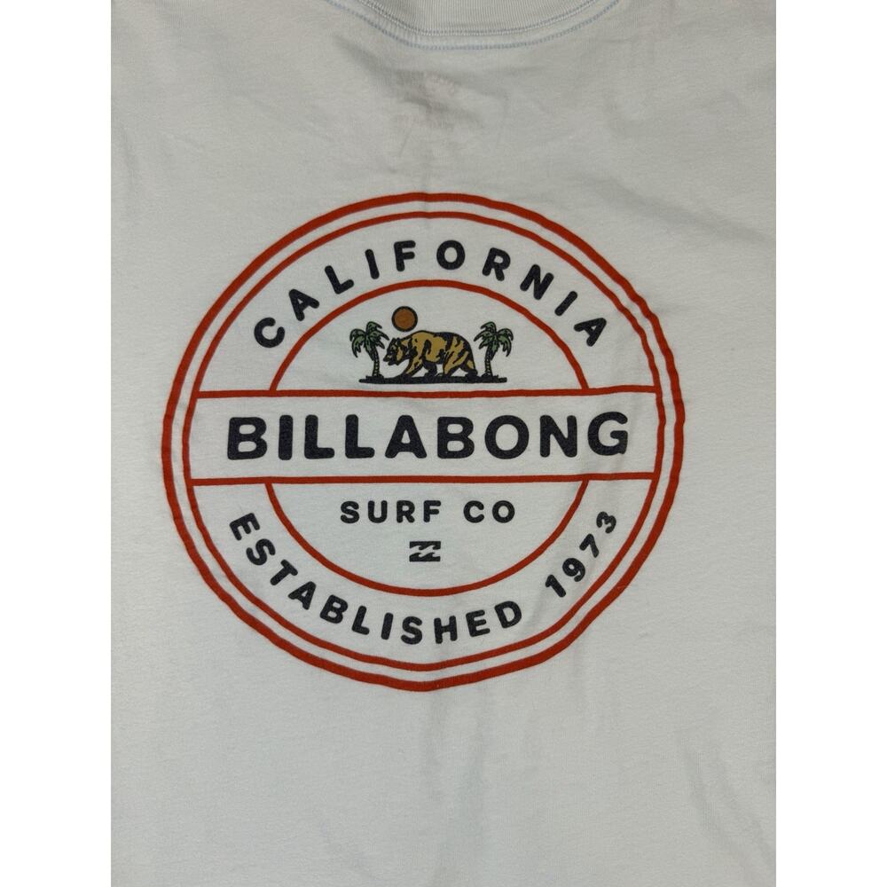 Billabong California Republic Light Blue T Shirt Premium Cotton 100% M